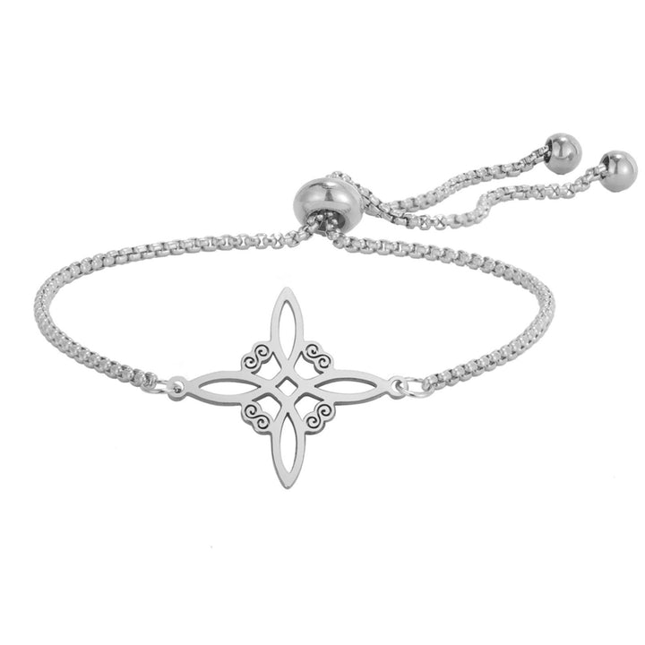 Four-Leaf Flower Hollow Bracelet (Light Luxury Minimalist Style Series)