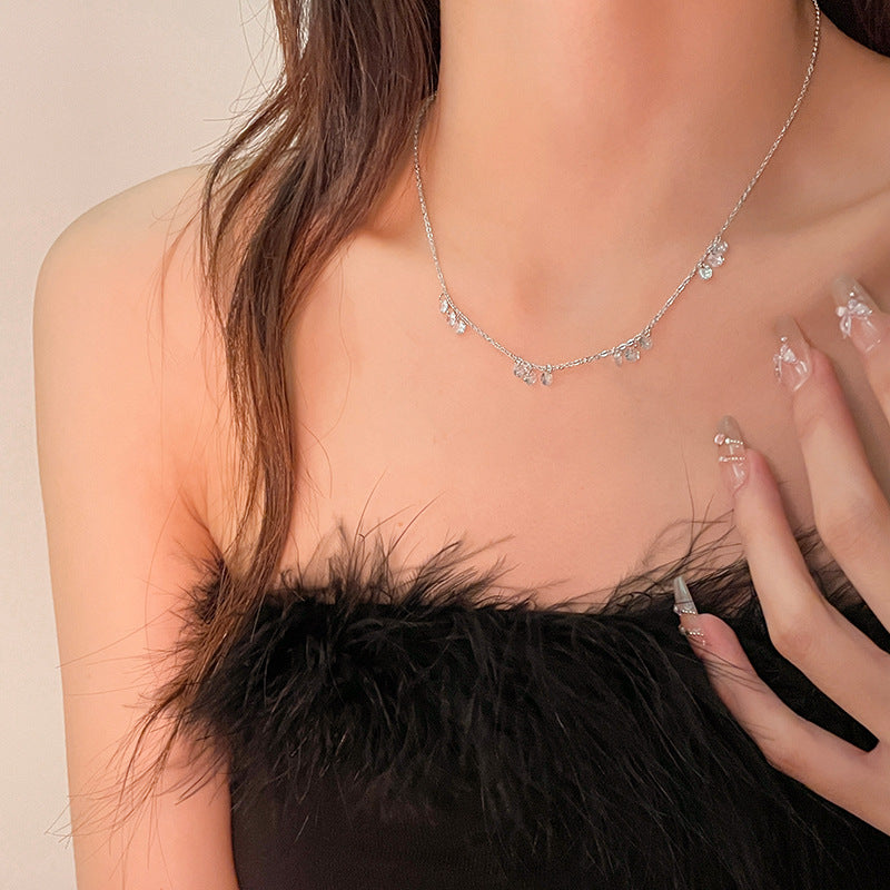 Diamond Shard Galaxy Choker (Light Luxury Niche Dainty Clavicle Chain)
