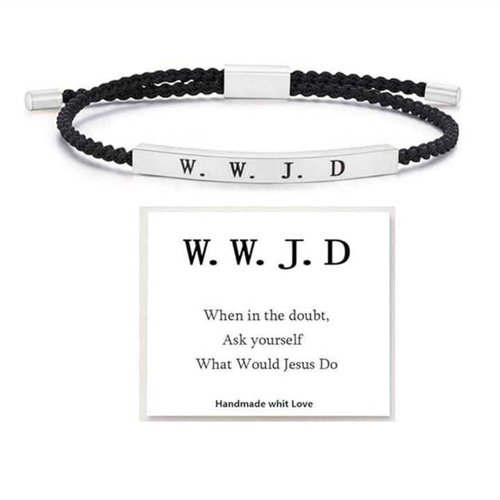 GOD IS IN CONTROL Adjustable Braided Bracelet