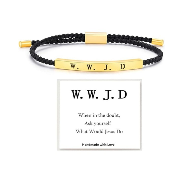 GOD IS IN CONTROL Adjustable Braided Bracelet