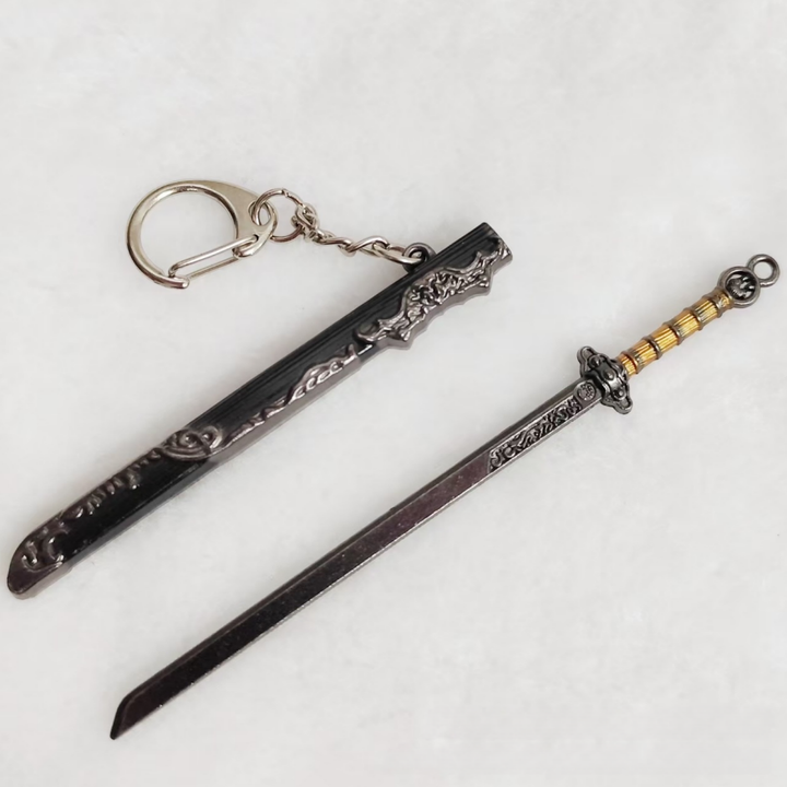 Vintage Sword Miniature Model Keychain Set