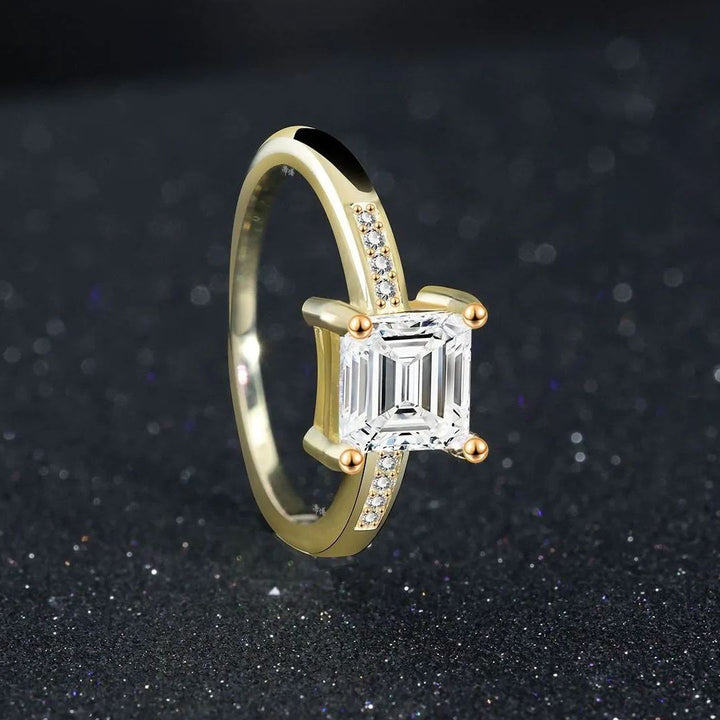 S925 Sterling Silver Square Cube Ring – European & Korean Fashion Style