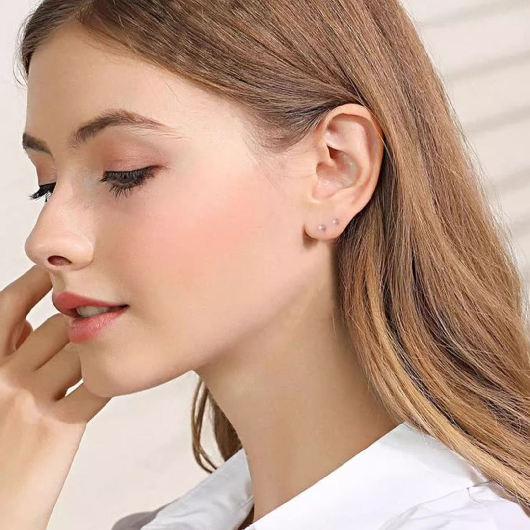 S999 Pure Silver Hypoallergenic Ear Studs