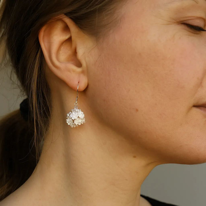 Elegant Retro S925 Sterling Silver Plum Blossom Earrings for Women