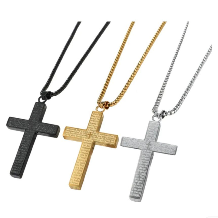 2025 New Cross Titanium Steel Necklace – Unisex Stainless Steel Pendant Necklace