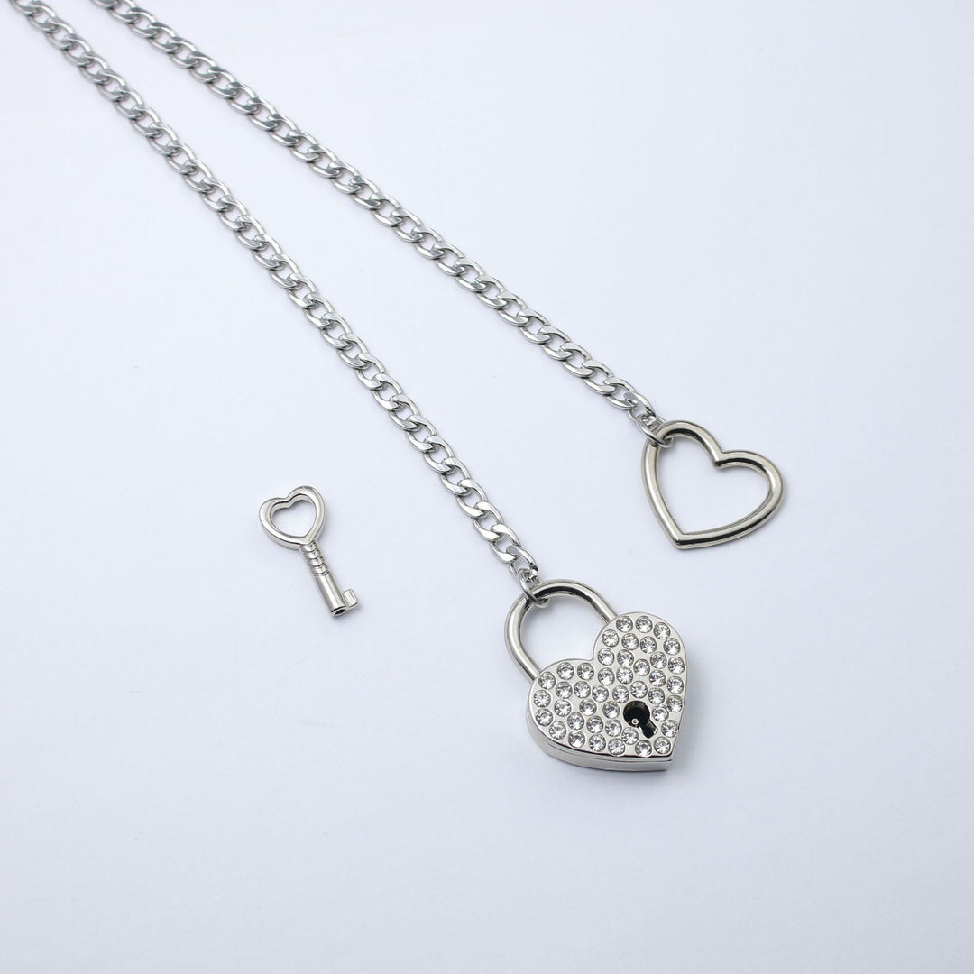 S925 Silver Lasso Heart Pendant Sliding Chain Necklace for Women
