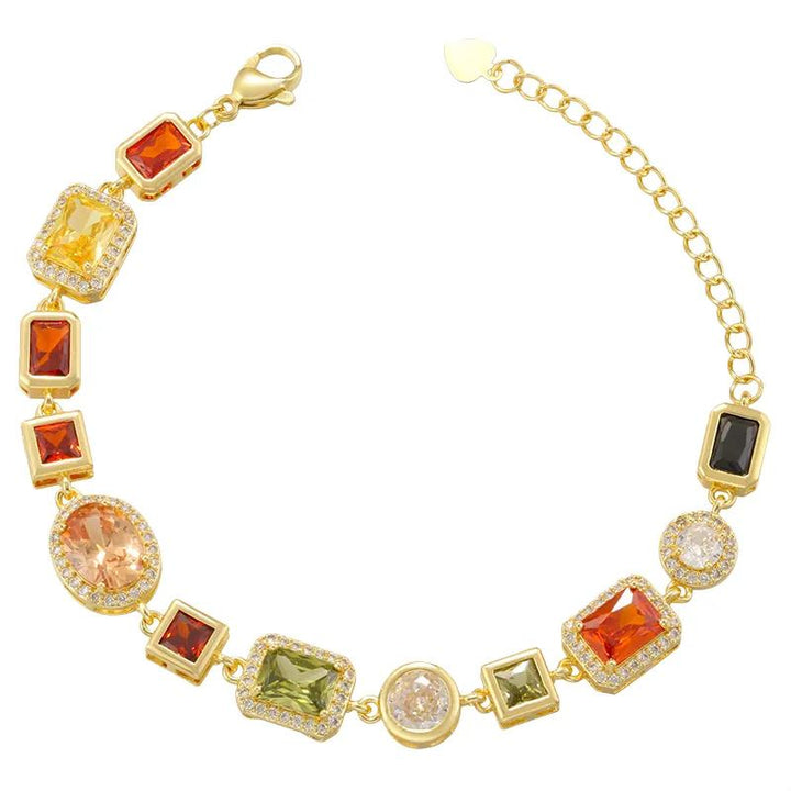 Elegant Square Zircon Choker Necklace – Luxury Shiny Collar