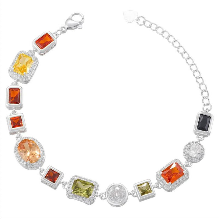 Elegant Square Zircon Choker Necklace – Luxury Shiny Collar