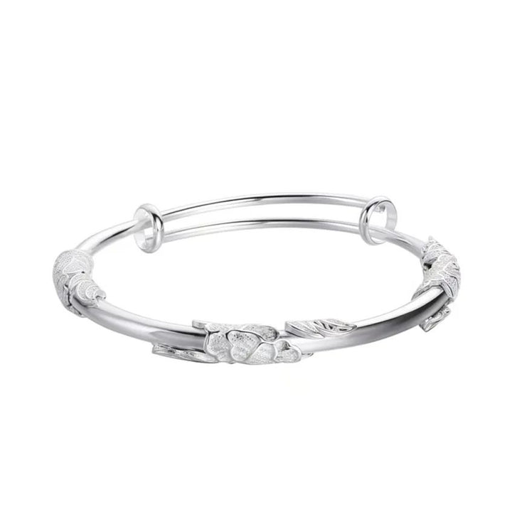Floral Filigree Sterling Silver Bracelet
