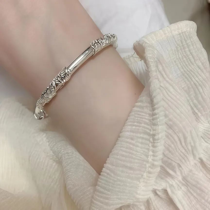 Floral Filigree Sterling Silver Bracelet