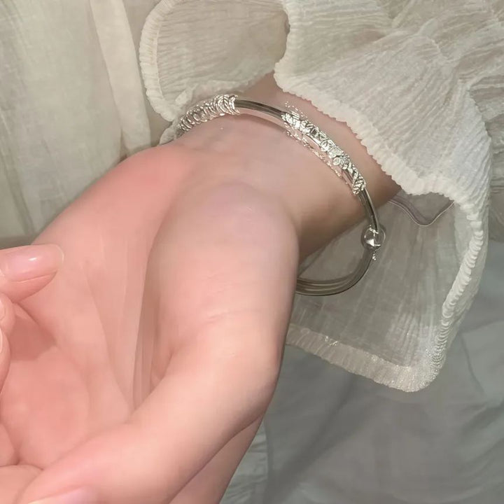 Floral Filigree Sterling Silver Bracelet