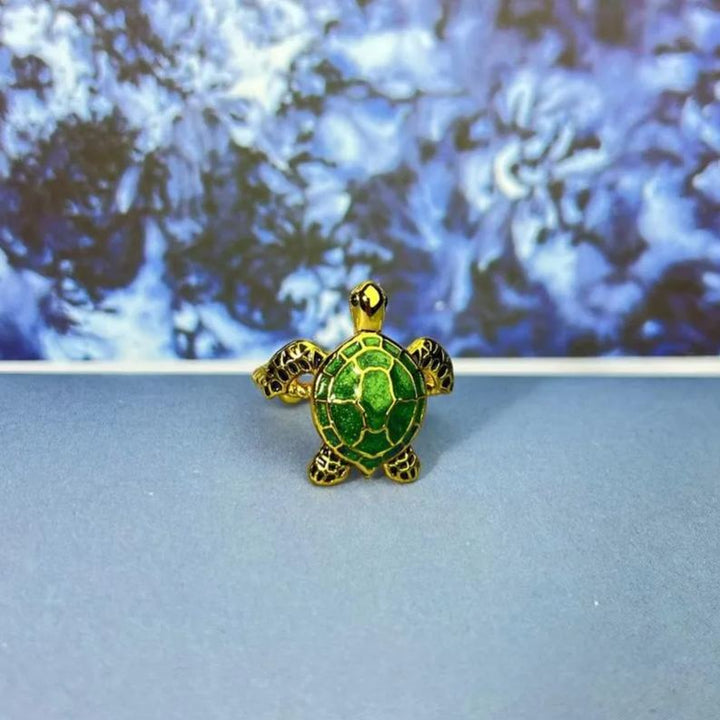 Lucky Turtle Adjustable Ring