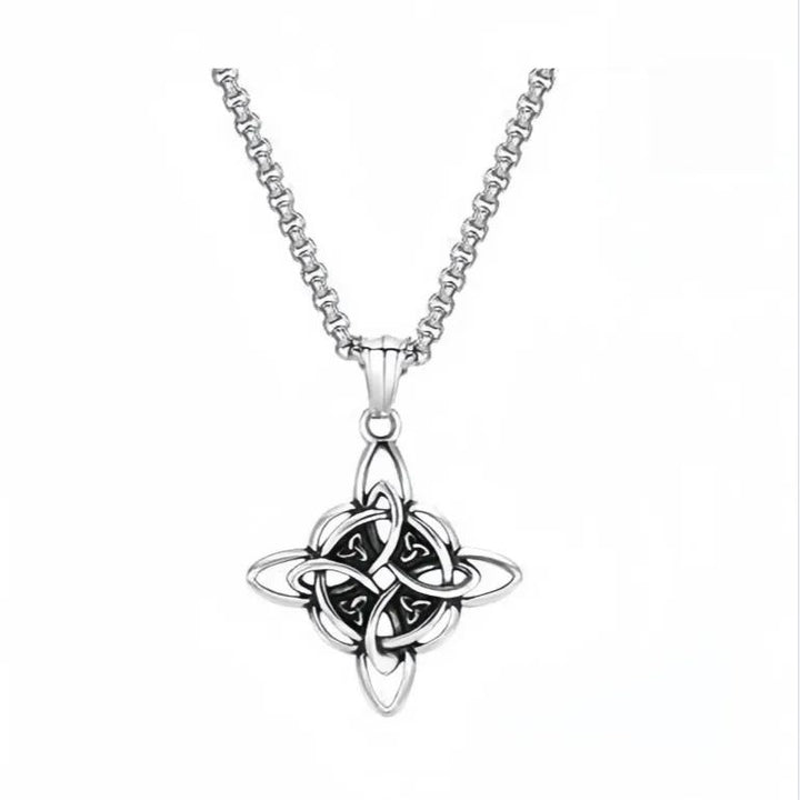 Celtic Knot Stainless Steel Necklace (Three Colors · Eternal Symbol Design)