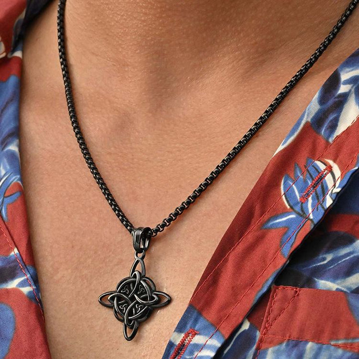 Celtic Knot Stainless Steel Necklace (Three Colors · Eternal Symbol Design)