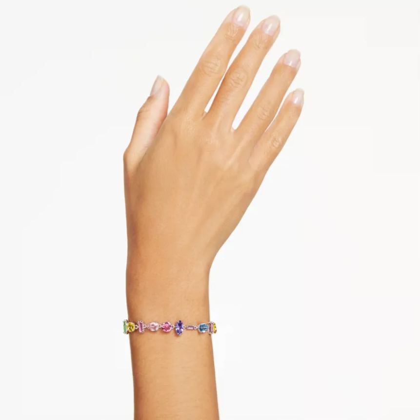 Colorful Zircon Gem Bracelet for Women – Luxury Rainbow Jewelry