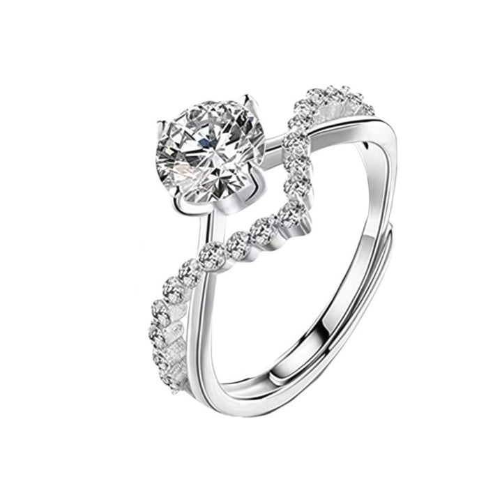 Twisted Band Accent Diamond Ring (Women's Luxury Elegant Style)
