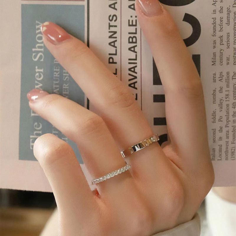 Minimalist Segmented Diamond Couple Rings (Luxury Daily Bond Style)
