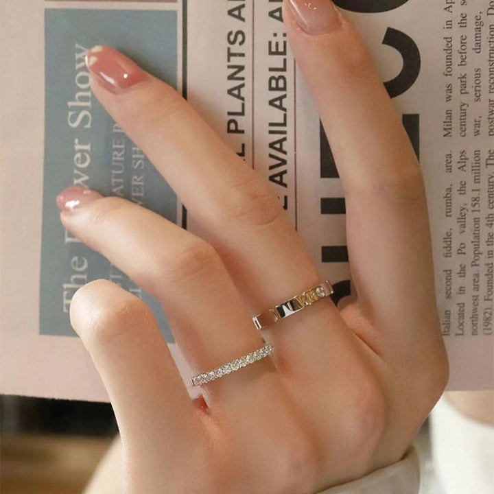 Minimalist Segmented Diamond Couple Rings (Luxury Daily Bond Style)