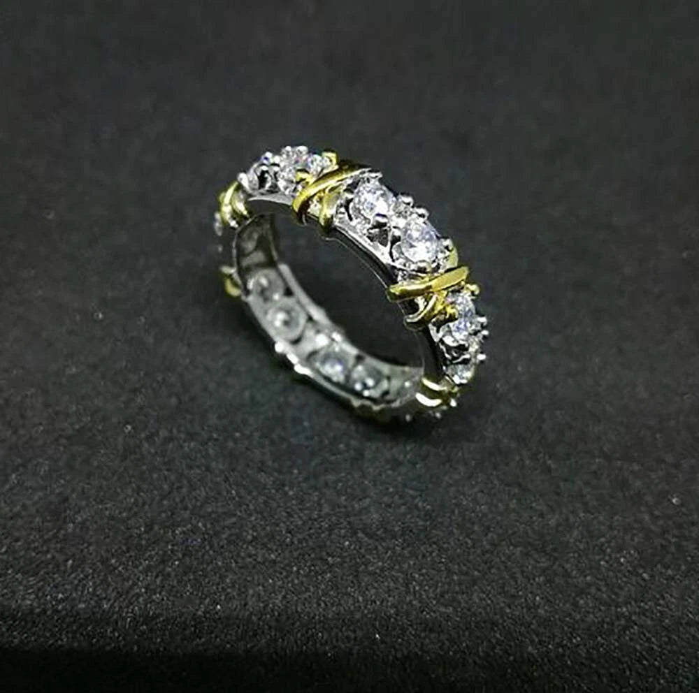 Cross-Wrapped Diamond Ring (Luxury Vintage Personalized Style)