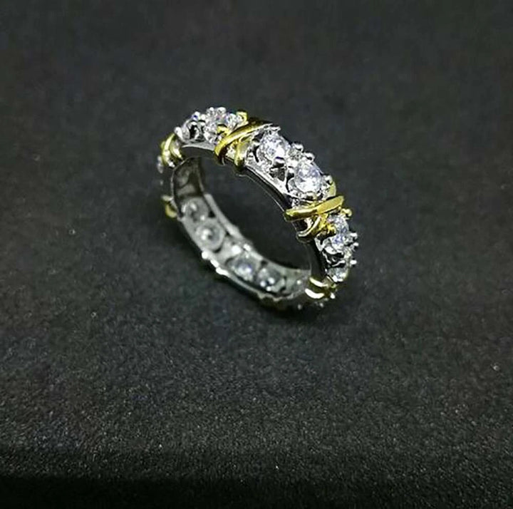 Cross-Wrapped Diamond Ring (Luxury Vintage Personalized Style)