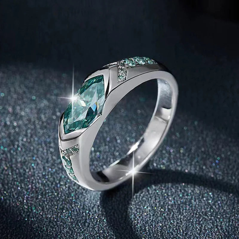 Eye of Horus Marquise Cut Diamond Couple Ring Set (Light Luxury Niche Personalized Ring)