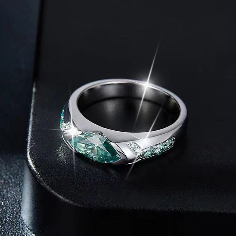Eye of Horus Marquise Cut Diamond Couple Ring Set (Light Luxury Niche Personalized Ring)