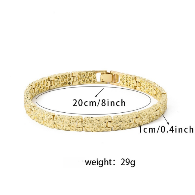 Hip-Hop Street Style Wide Chunky Men's Bracelet