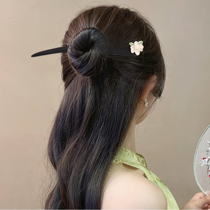 Modern Environmental Protection Alloy Tassel Hairpin - Women's Bun Chignon Dangle Hair Accessory