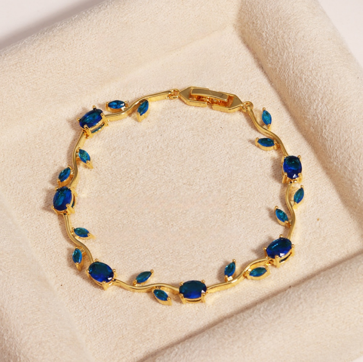 Colored Gem Vine Bracelet (Light Luxury Romantic Style)