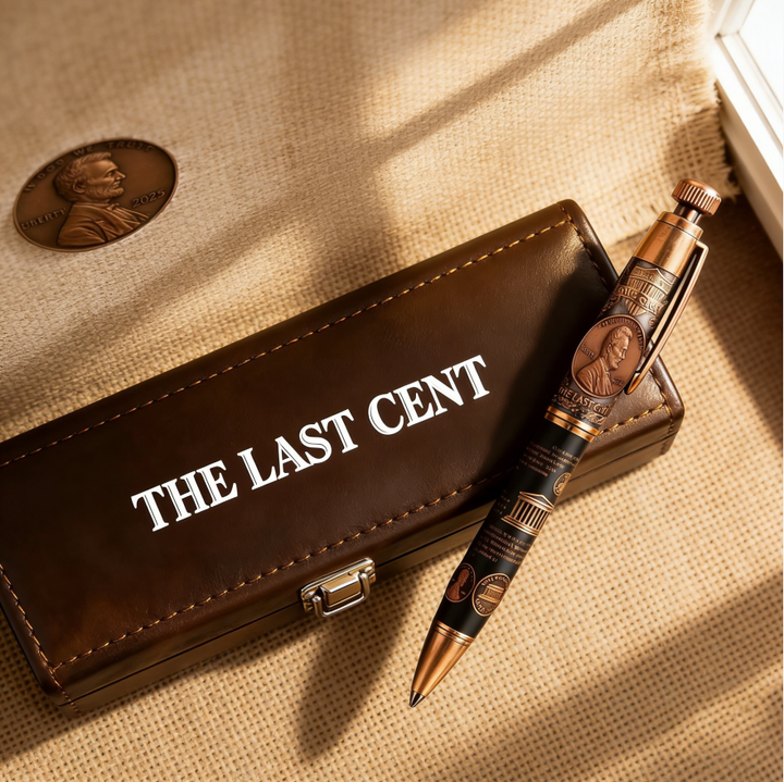2025 Lincoln Penny Commemorative Metal Ballpoint Pen (Coin Collection Theme Style)
