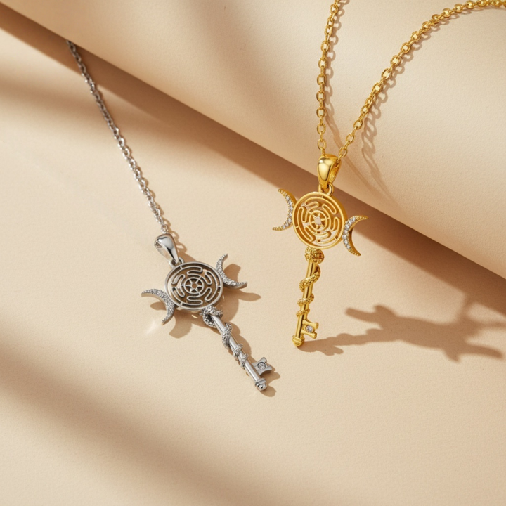 Esoteric Key Pendant Necklace (Niche Ritual Style Series)