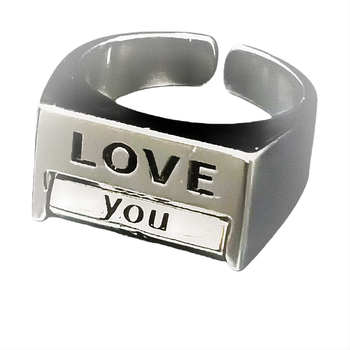 Slidable "LOVE YOU" Open Ring (Trendy Romantic Style Series)