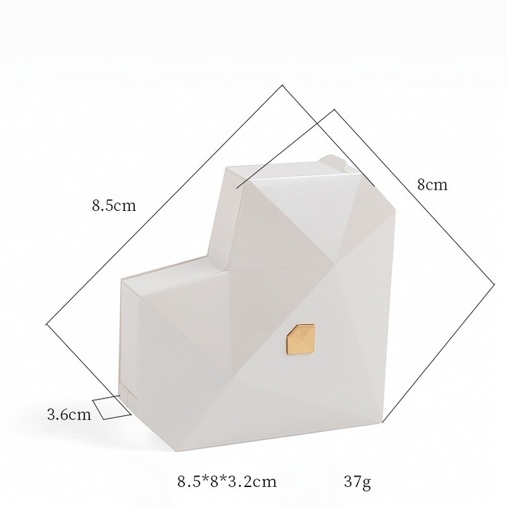 Geometric Heart Jewelry Box (Luxury Romantic Storage Style)
