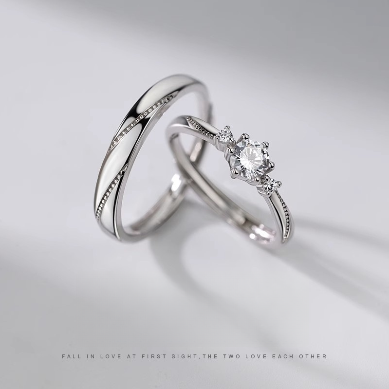 Love at First Sight Couple Rings (Minimalist Romantic Ritual Style)