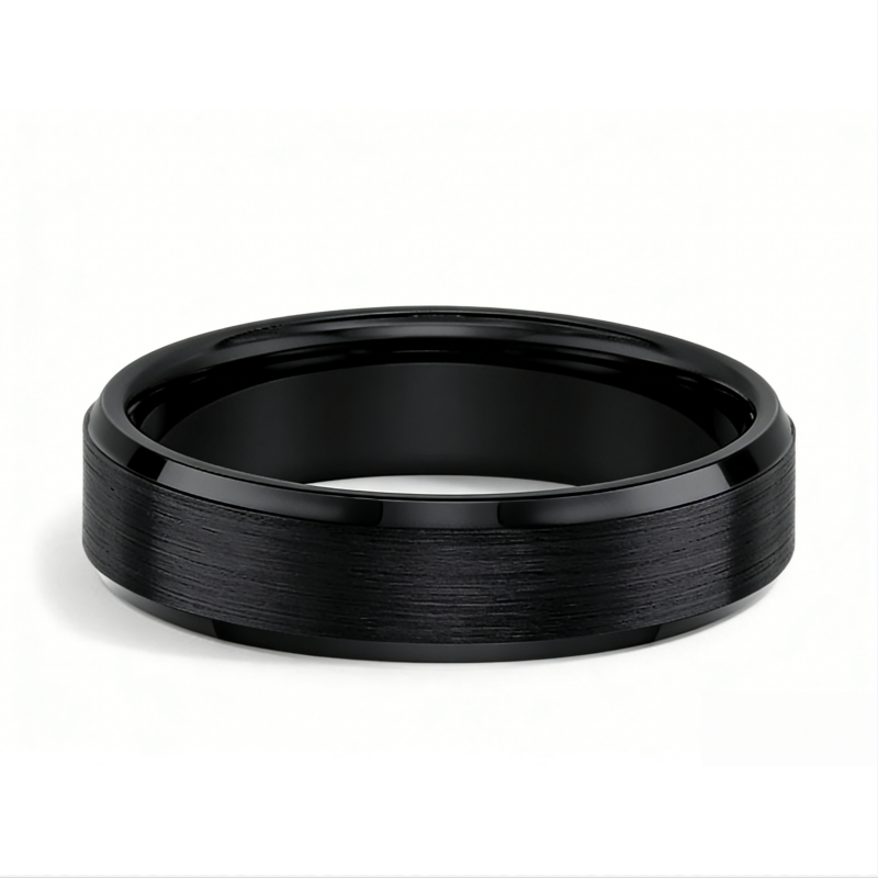 Minimalist Brushed Plain Band Ring (Niche Personalized Unisex Band)