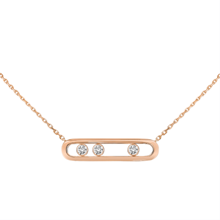 Pavé Geometric Link Clavicle Chain (Light Luxury Niche Versatile Daily Necklace)