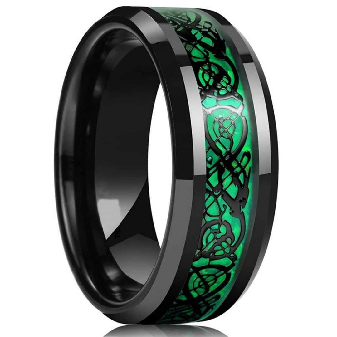 Dark Heart Colored Gem Couple Rings (Personalized Luxury Style)