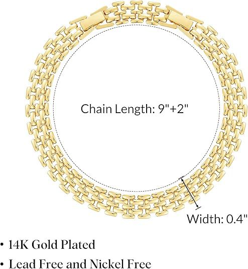 925 Sterling Silver Plated Cuban Link Chunky Chain Anklet