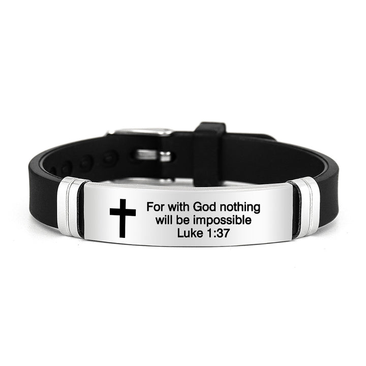 Bible Verse Inspirational Silicone Bracelet