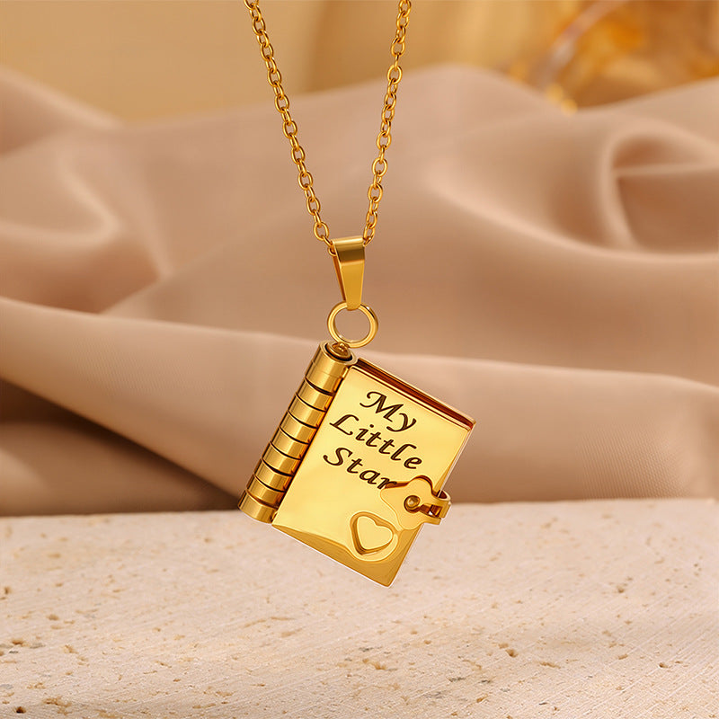 Love Letter Heart Locket Necklace