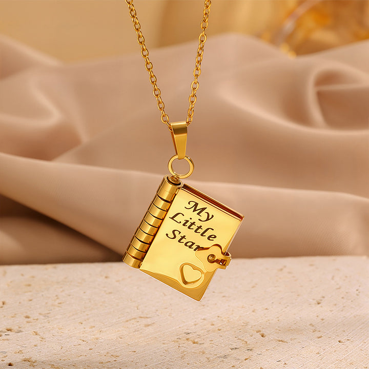 Love Letter Heart Locket Necklace