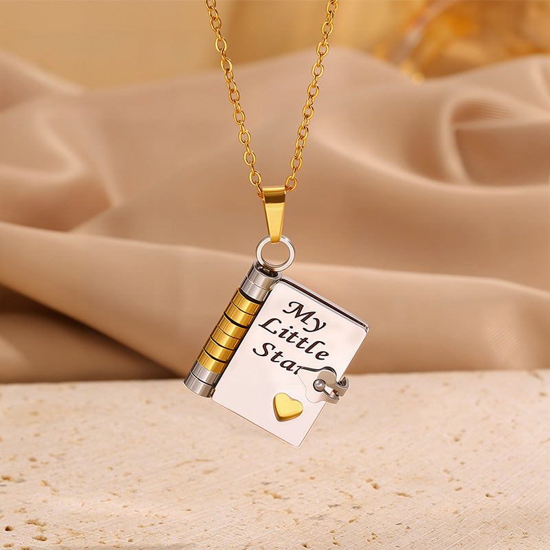 Love Letter Heart Locket Necklace
