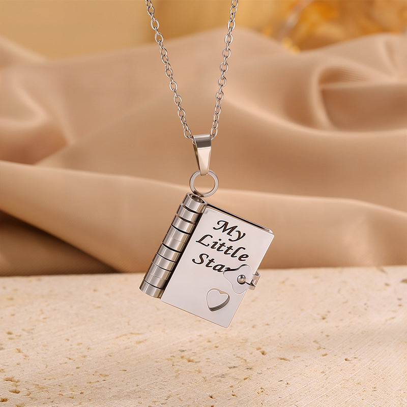 Love Letter Heart Locket Necklace