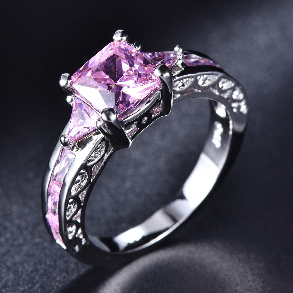 Multicolor Marquise Gemstone Floral S925 Silver Ring