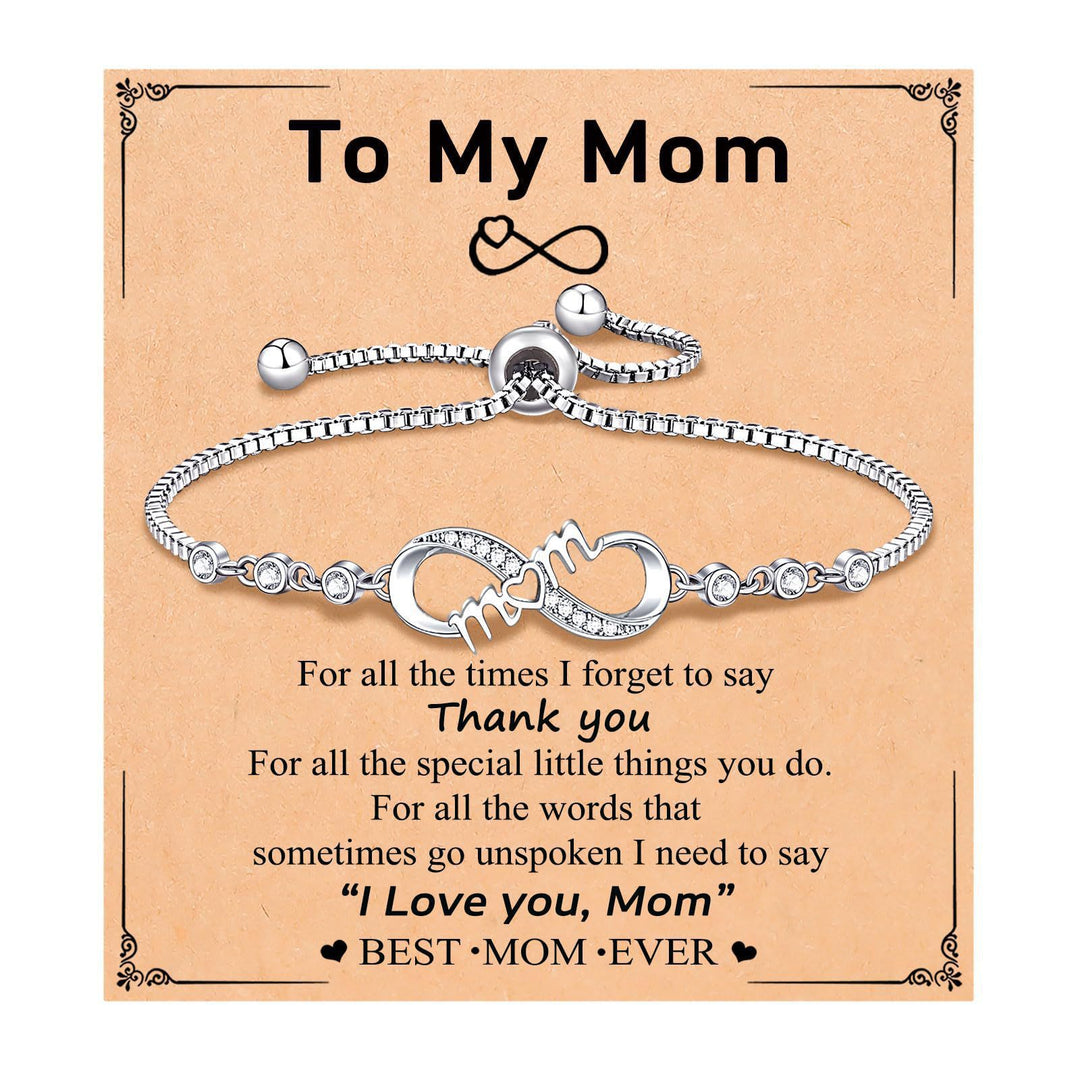 Eternal Love Personalized Engraved Bracelet (Family/Romantic Confession & Memorial Style)