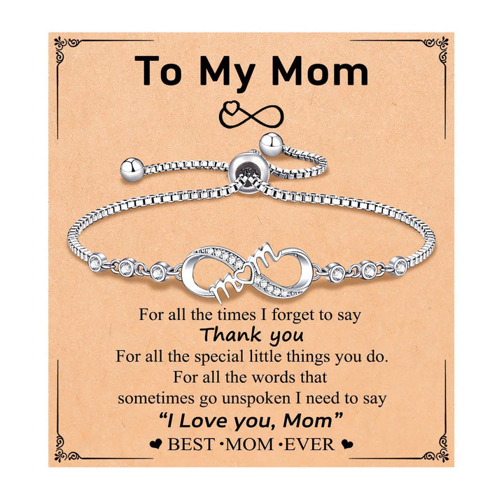 Eternal Love Personalized Engraved Bracelet (Family/Romantic Confession & Memorial Style)