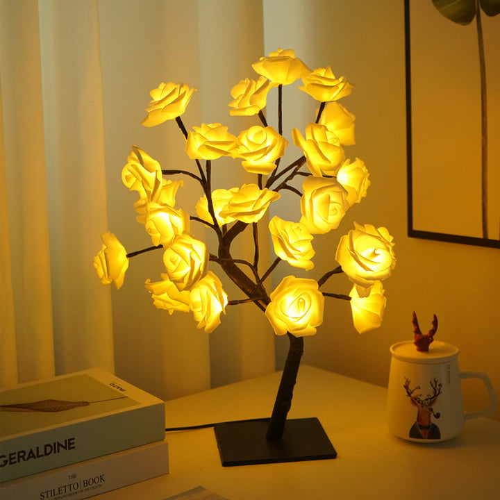 Rose Tree Shape Ambient Light (Warm Light Romantic Style Series)