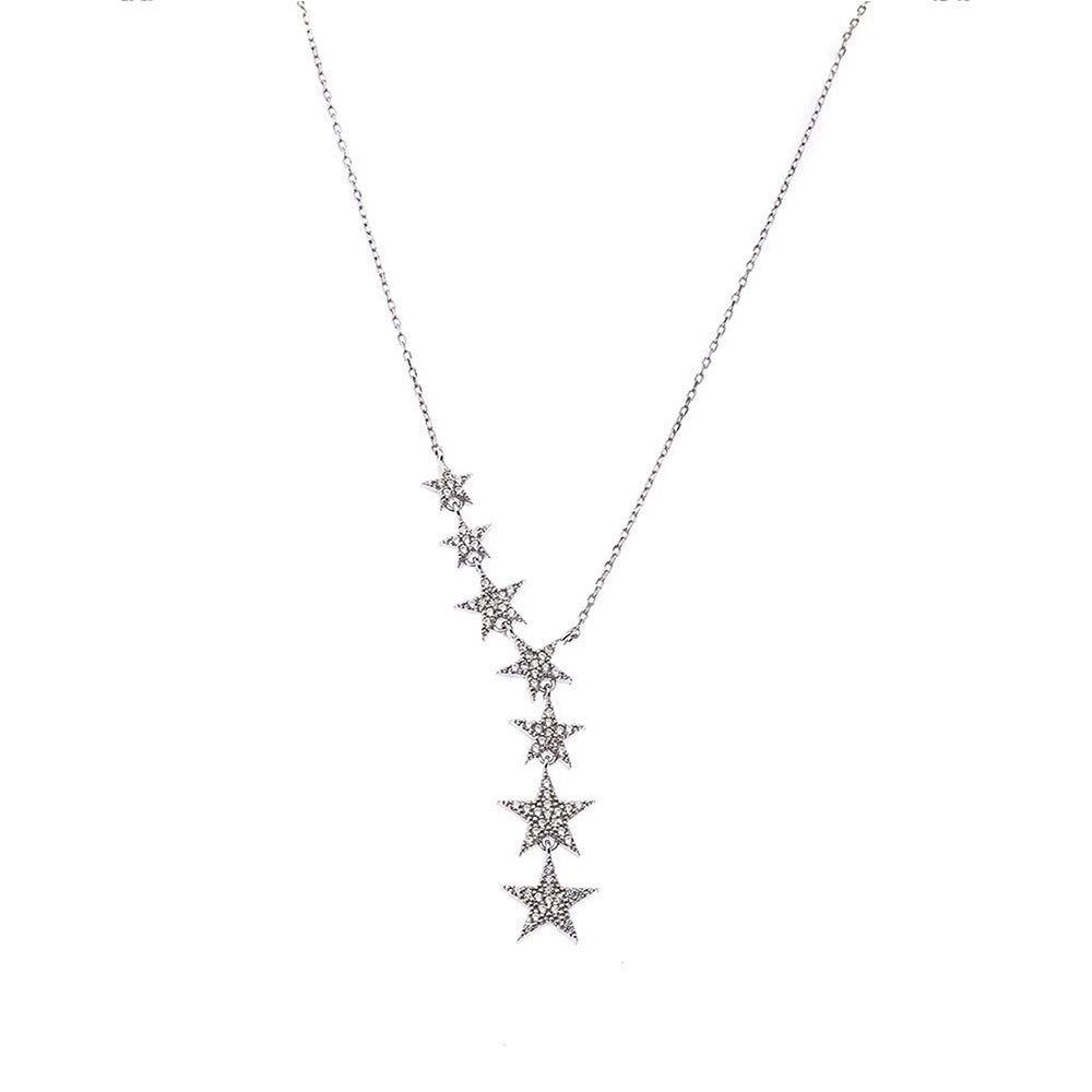 Shooting Star Diamond Y-Necklace (2 Colors Delicate Luxury Lariat Choker)