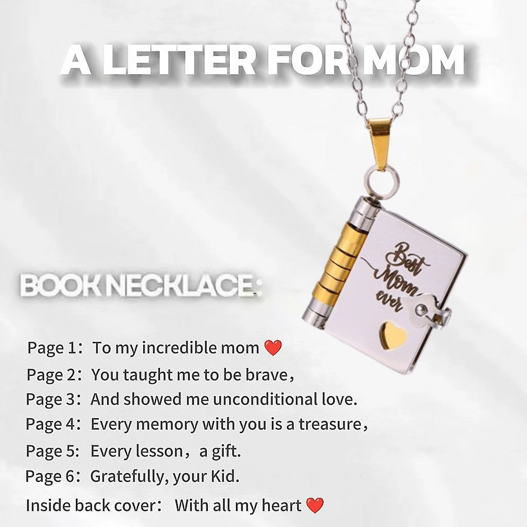 Love Letter Heart Locket Necklace