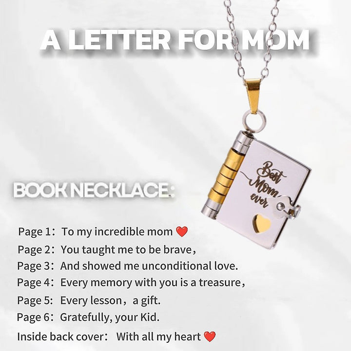 Love Letter Heart Locket Necklace